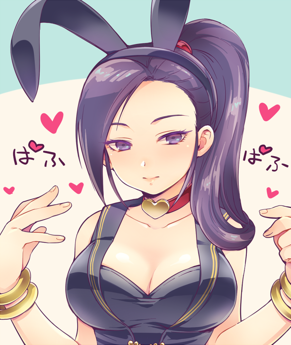 1girl, animal_ears, bare_shoulders, bracelet, breasts, bunnysuit, choker, cleavage