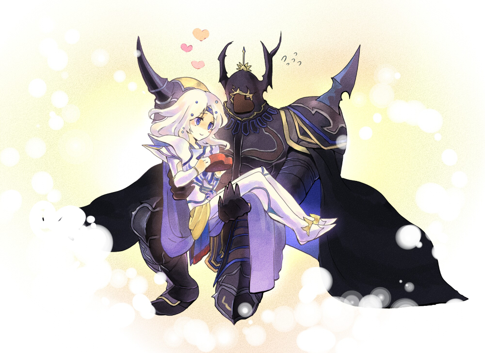 armor, bad_id, blue_eyes, brothers, cape, carrying, cecil_harvey, chocolate