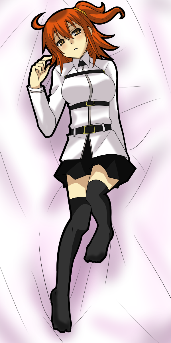 1girl, ahoge, breasts, dakimakura, fate/grand_order, fate_(series), fujimaru_ritsuka_(female), full_body
