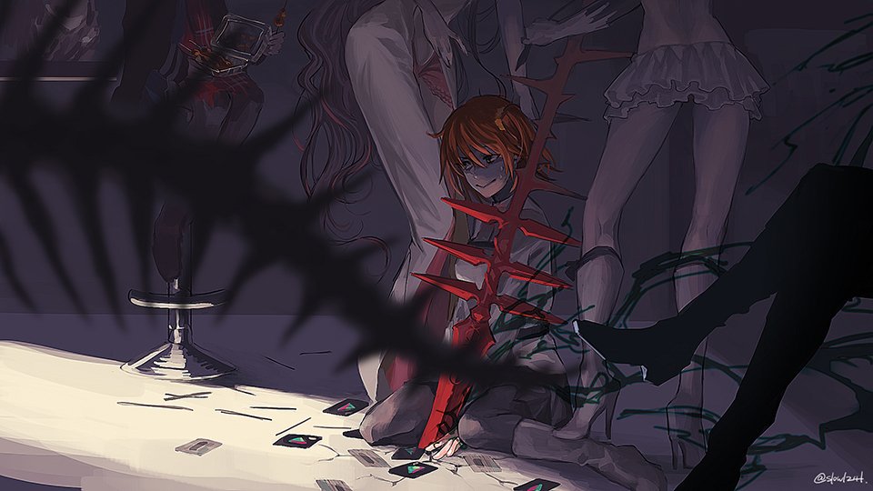 fate/grand_order, fate_(series), fujimaru_ritsuka_(female), gift_card, google_play, redhead, short_hair, side_ponytail