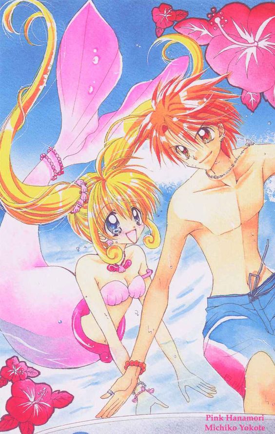 1boy, 1girl, artist_name, beach, blonde_hair, blue_eyes, bracelet, brown_eyes
