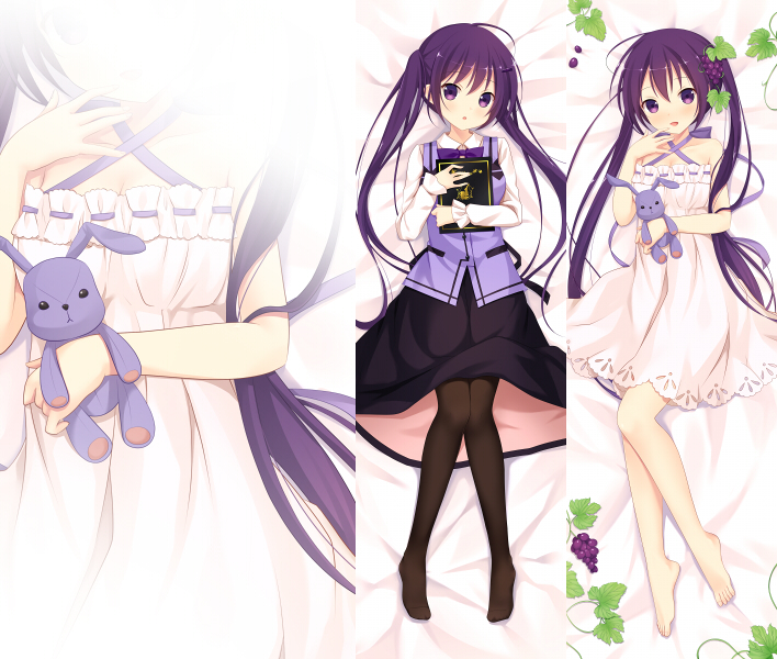 :d, barefoot, black_legwear, black_skirt, bow, bowtie, breasts, cleavage