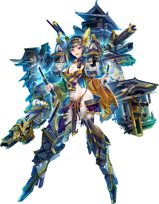 1girl, architecture, black_hair, breasts, broken, broken_sword, broken_weapon, castle