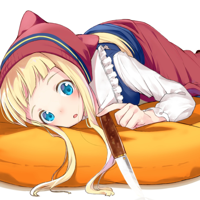 1girl, absurdres, bangs, blonde_hair, blue_eyes, blunt_bangs, borrowed_character, dress