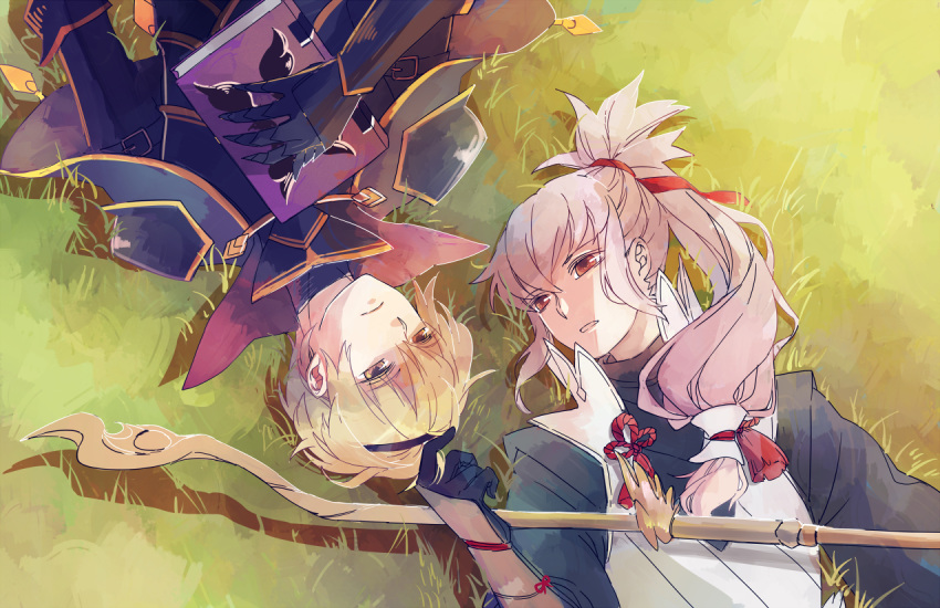 2boys, armor, blonde_hair, brown_eyes, brynhildr_(tome), capelet, fire_emblem, fire_emblem_if