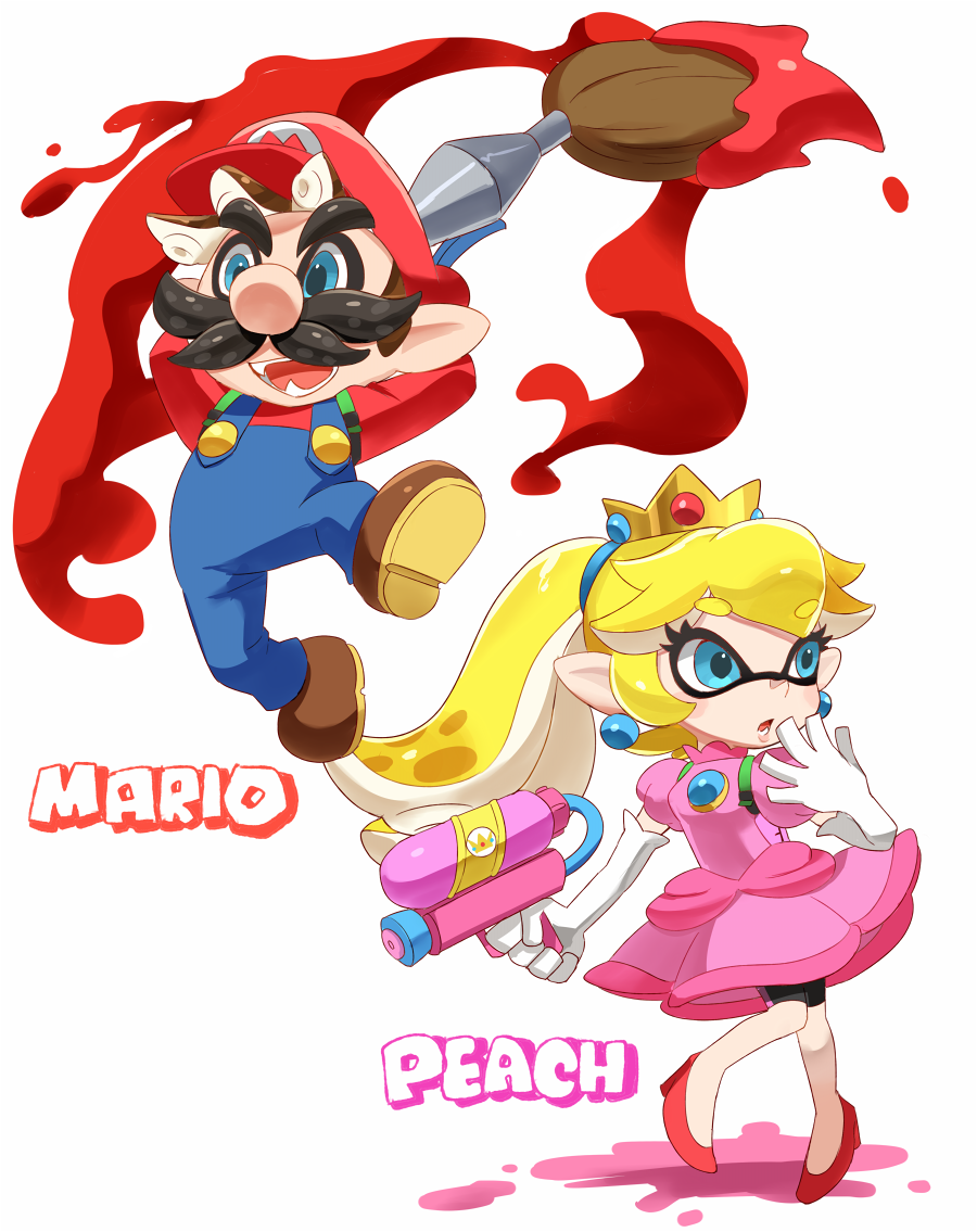 1boy, 1girl, alternate_weapon, arms_behind_head, bike_shorts, black_shorts, blonde_hair, blue_eyes