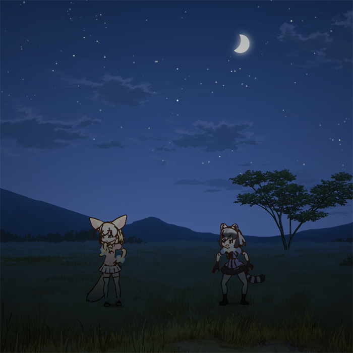 >:o, 10s, 2girls, 3d, :o, animal_ears, black_bow, black_bowtie