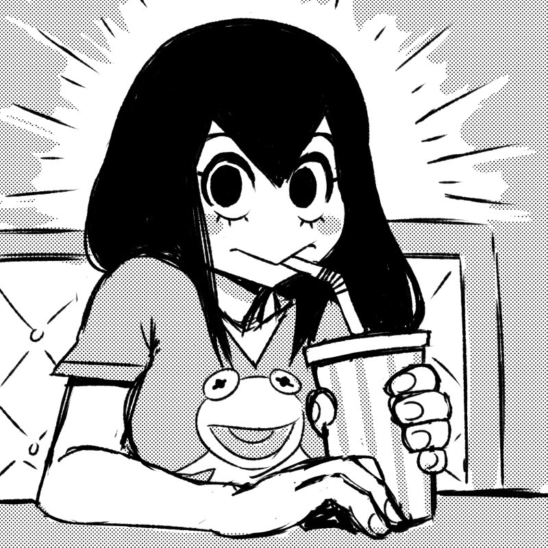 1girl, :>, akairiot, asui_tsuyu, black_eyes, black_hair, blush, boku_no_hero_academia