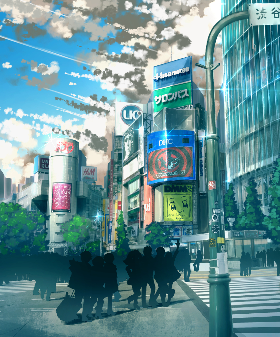 ad, anonamos, background, blue_sky, building, city, cityscape, clouds