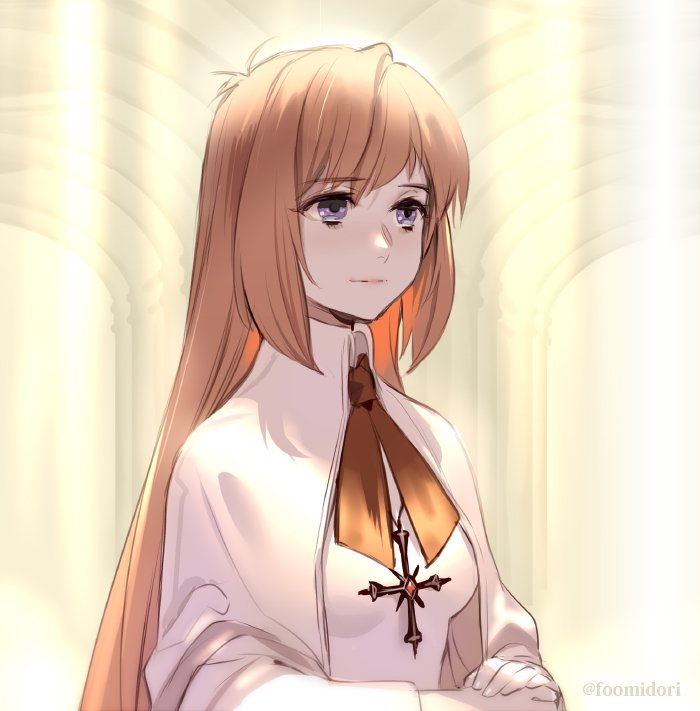 1girl, elhaym_van_houten, long_hair, orange_hair, solo, violet_eyes, xenogears