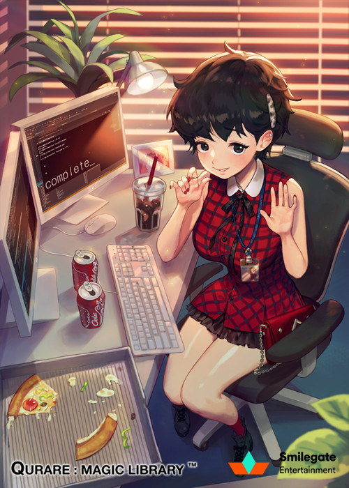 1girl, arms_up, bag, bell_pepper, black_eyes, black_hair, black_ribbon, black_shoes