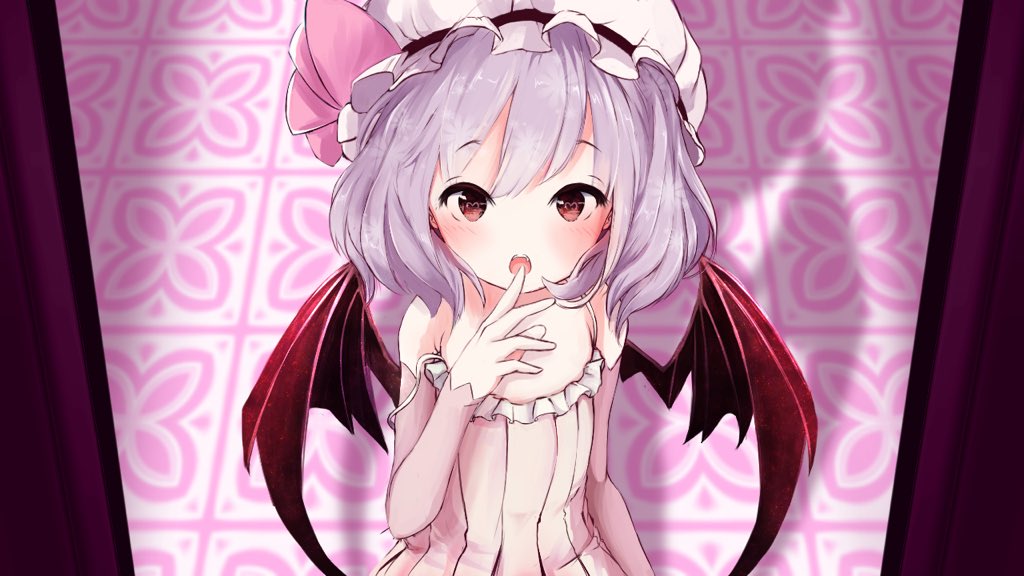 1girl, bat_wings, blush, dress, elbow_gloves, frilled_dress, frills, gloves