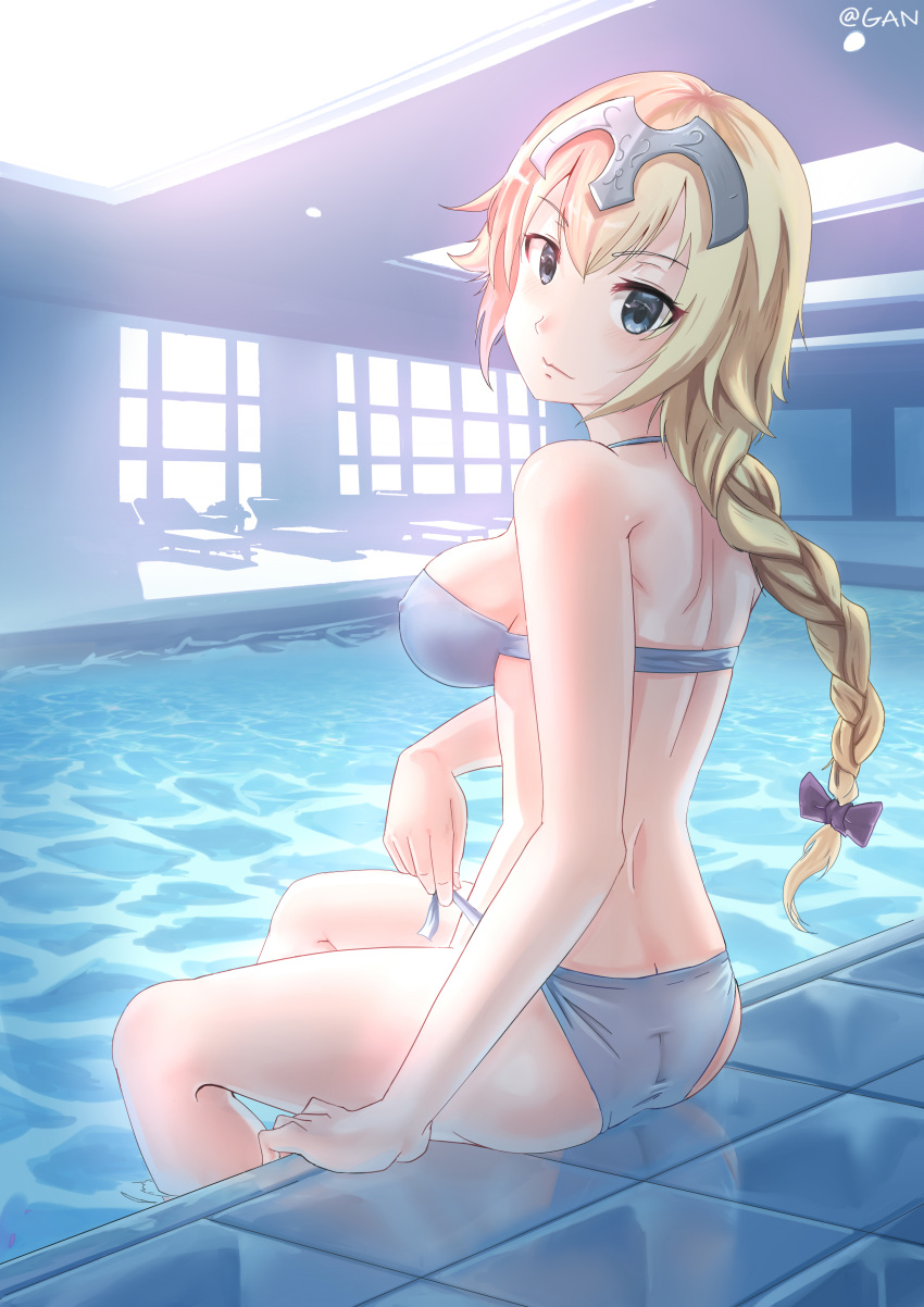 1girl, absurdres, black_bow, blonde_hair, blue_eyes, blush, bow, breasts