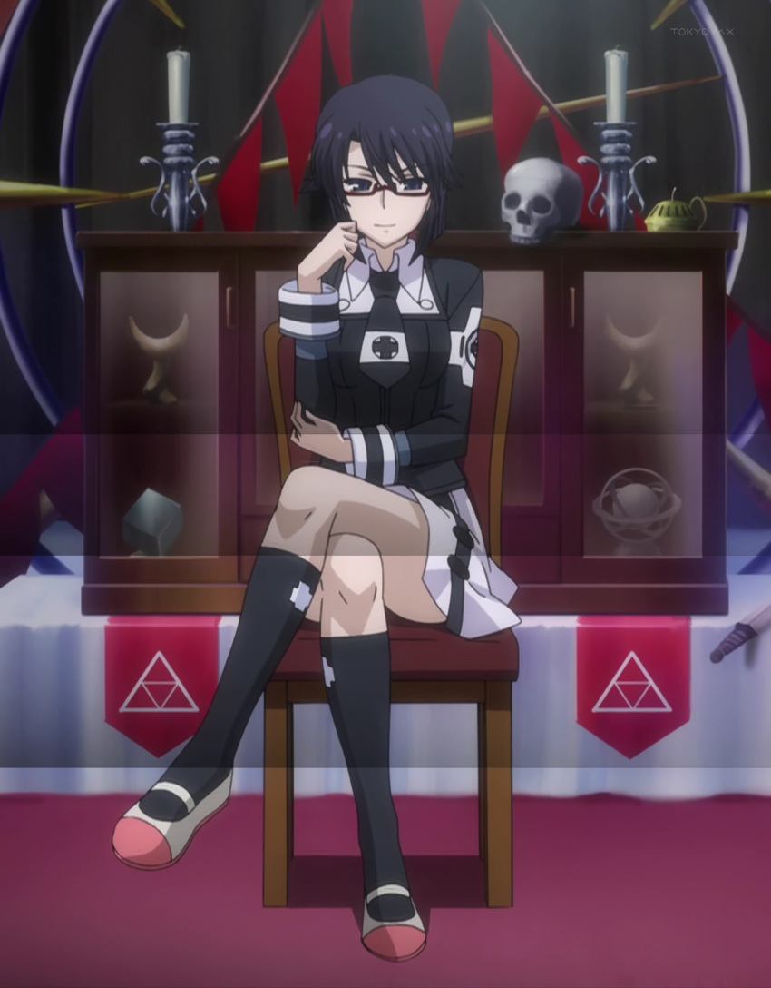 asura_cryin', cap, glasses, kurosaki_shuri, school_uniform