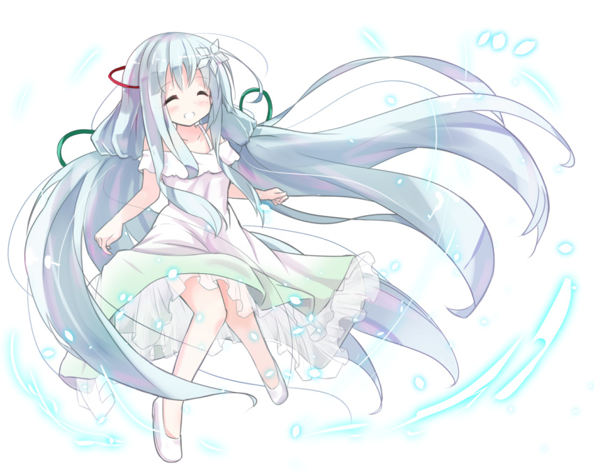 1girl, blush, closed_eyes, commentary_request, glass_no_hana_to_kowasu_sekai, long_hair, rimo_(glass_no_hana_to_kowasu_sekai), ryogo