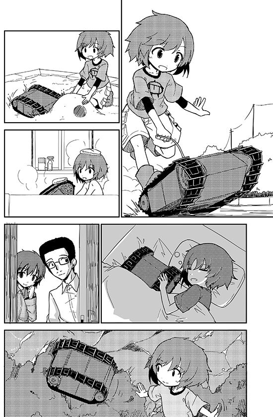 1boy, 2girls, akiyama_jungorou, akiyama_yoshiko, akiyama_yukari, bath, bed, closed_eyes