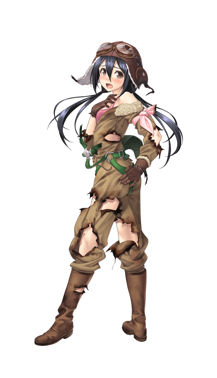 1girl, :o, aviator_cap, black_hair, blush, boots, bra, brown_boots