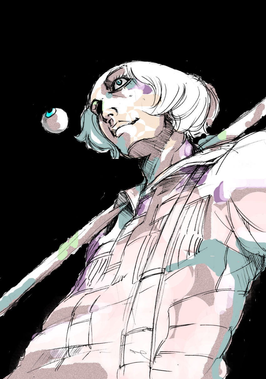 alex_(clockwork_orange), alex_delarge, clockwork_orange, eyeball, hat, highres, makkamu, sketch