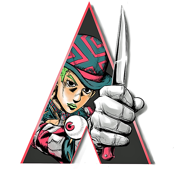 alex_(clockwork_orange), alex_delarge, araki_hirohiko_(style), clockwork_orange, eyeball, hat, jojo_no_kimyou_na_bouken, kira_yoshikage
