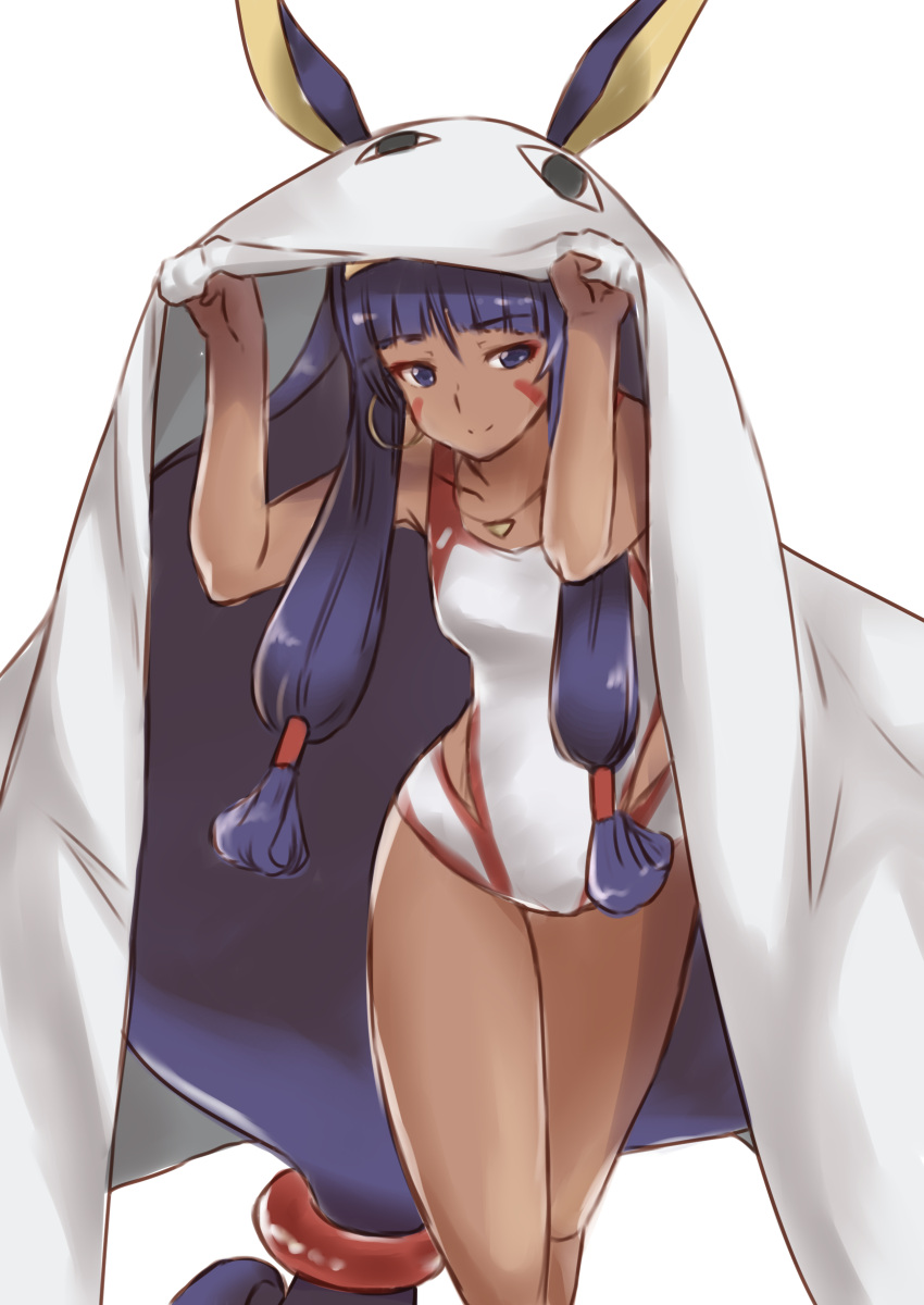 1girl, absurdres, dark_skin, earrings, facial_mark, fate/grand_order, fate_(series), highres