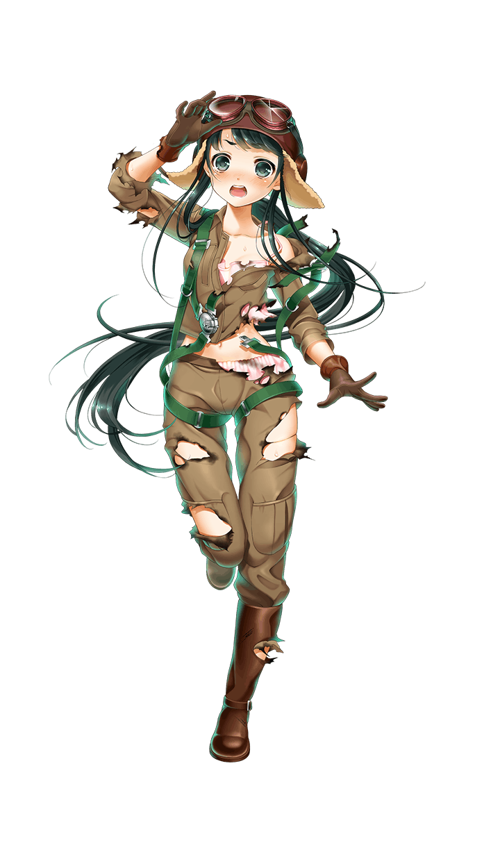 >:o, 1girl, :o, aviator_cap, blush, boots, brown_boots, brown_gloves