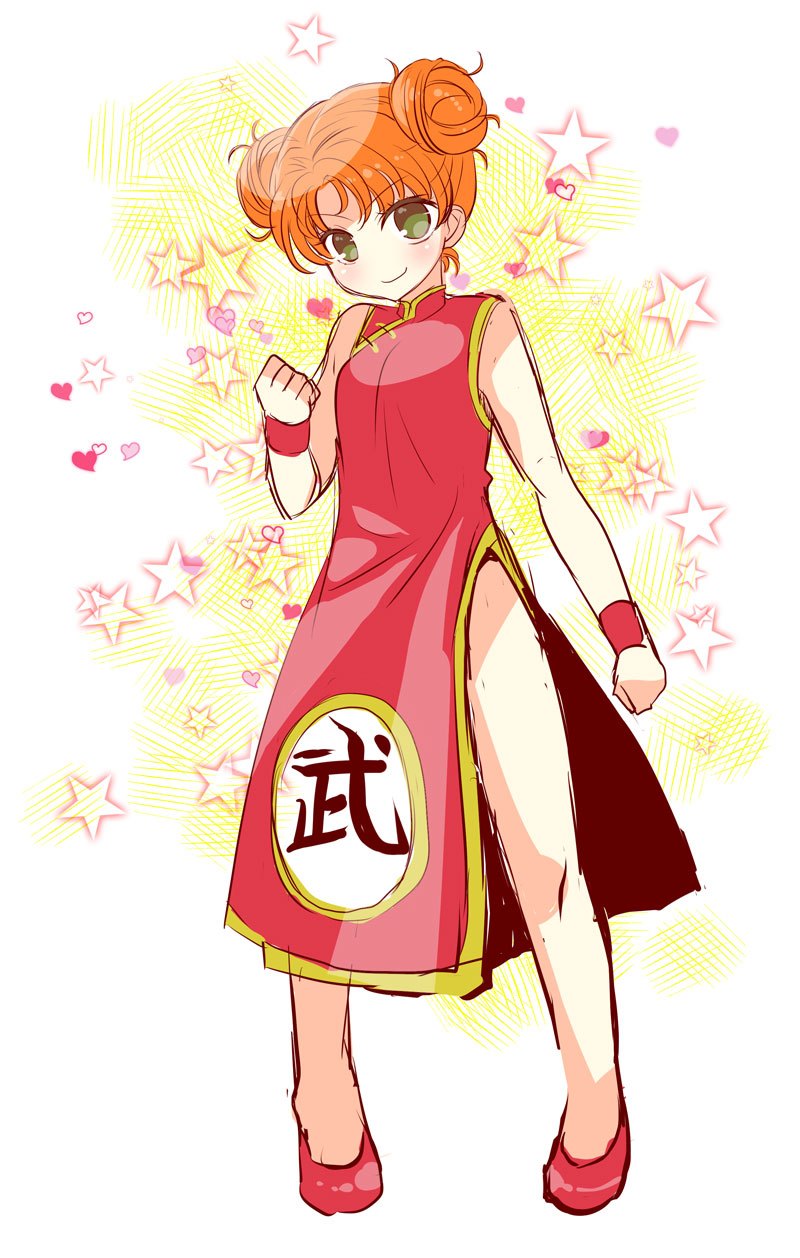 1girl, alternate_costume, breasts, china_dress, chinese_clothes, double_bun, dragon_quest, dragon_quest_vii