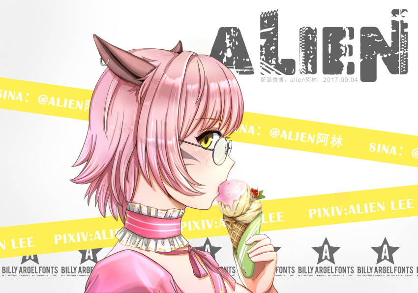 1girl, alien_(15307703), animal_ears, artist_name, blush, cat_ears, character_request, dated
