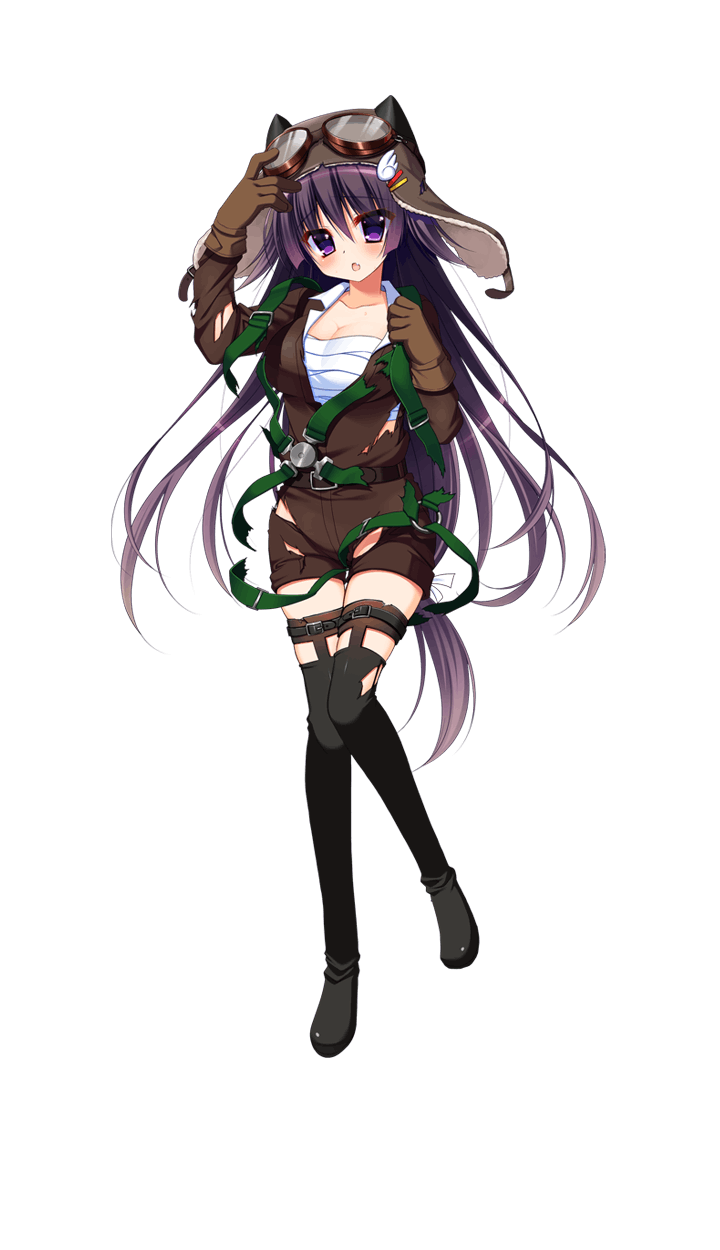 1girl, animal_ears, aviator_cap, black_boots, blush, boots, breasts, brown_gloves