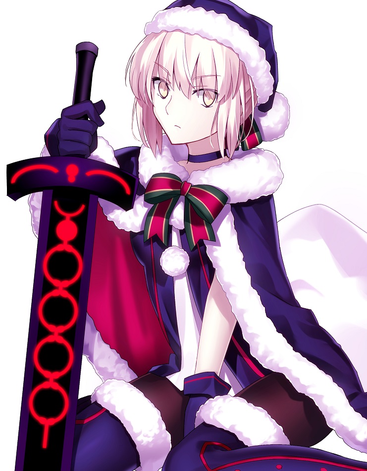 1girl, artoria_pendragon_(all), between_legs, black_legwear, blue_boots, blue_cape, blue_gloves, blue_hat