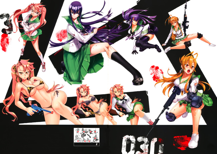 absurdres, highres, highschool_of_the_dead, huge_filesize, satou_shouji