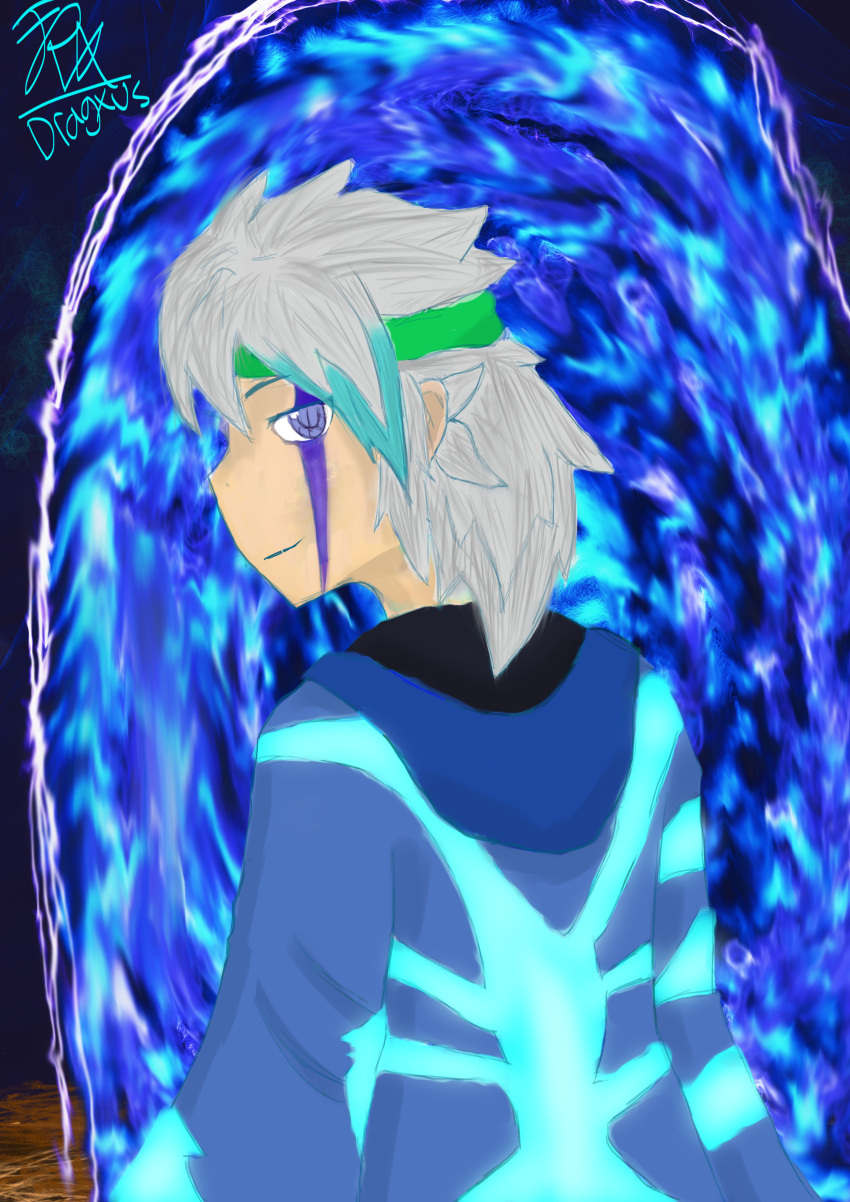 absurdres, highres, hood, hoodie, original, portal_(object), purple_eye, rex_(dragxus)