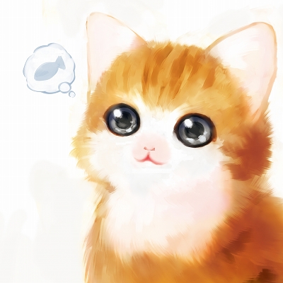 animal, animal_ears, bad_id, blue_eyes, cat, cat_ears, cute, fish