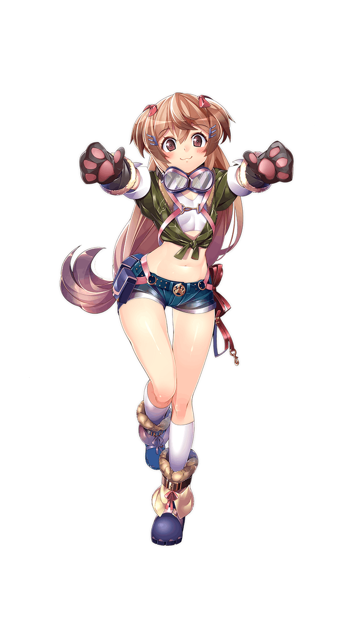 1girl, boots, dog_paws, formation_girls, full_body, gloves, highres, kokka_han
