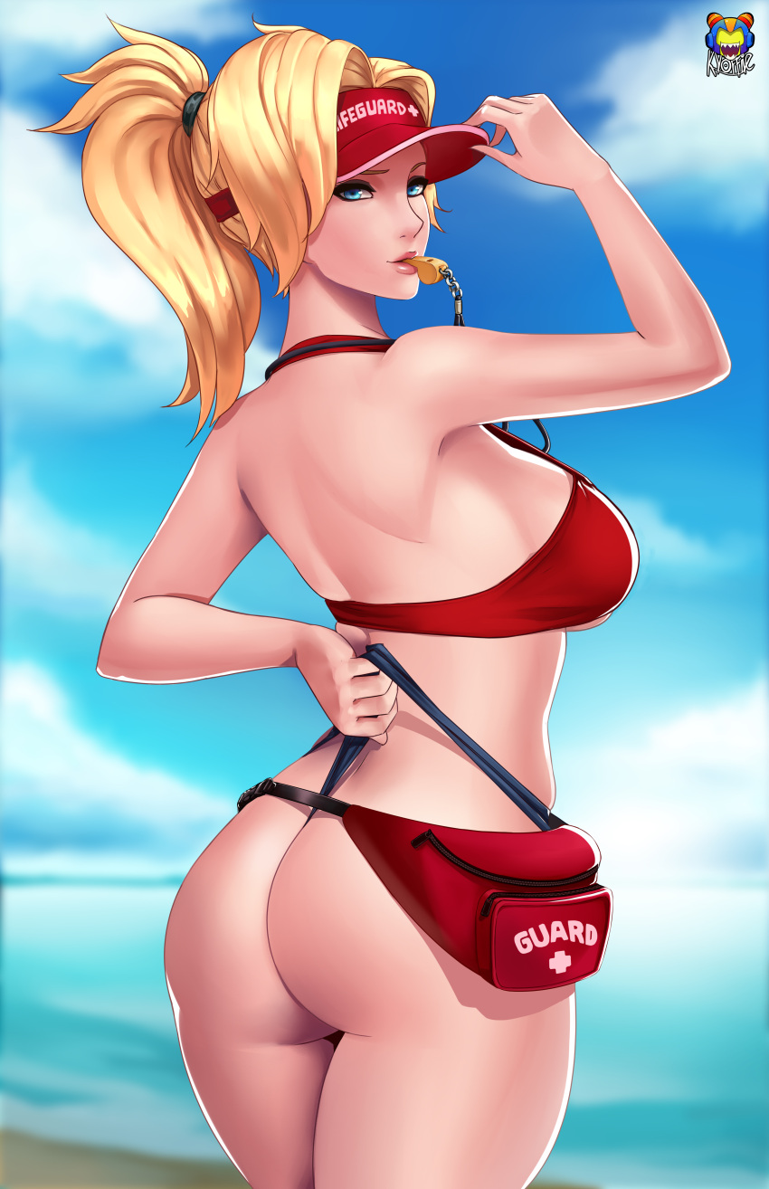 1girl, absurdres, arm_behind_back, artist_name, ass, back, bare_arms, bare_legs