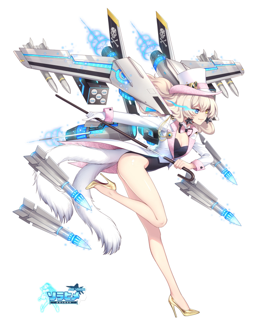 1girl, ace_virgin, aircraft, airplane, bangs, black_leotard, blonde_hair, blue_eyes