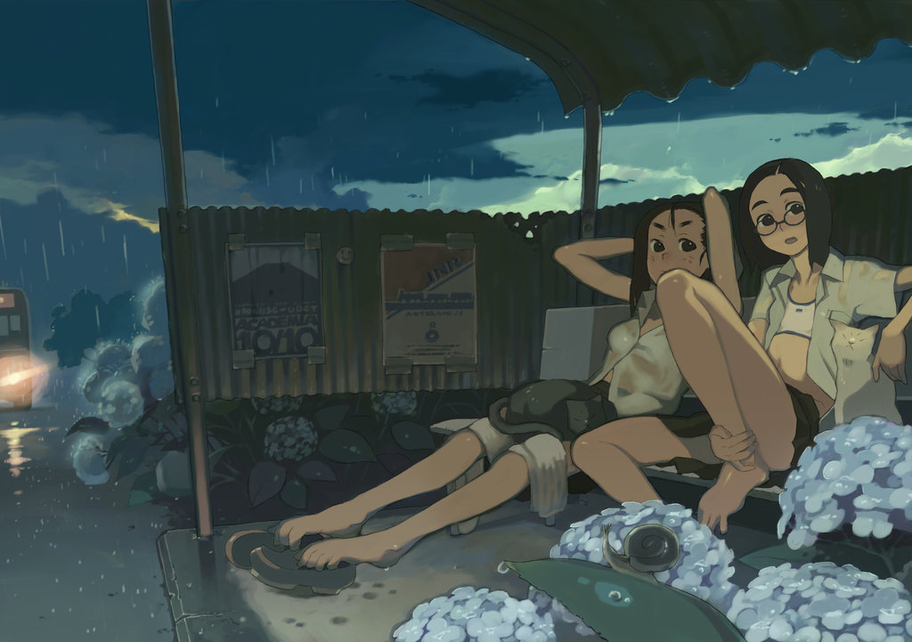 bad_feet, barefoot, bus, bus_stop, casual, cat, feet, freckles