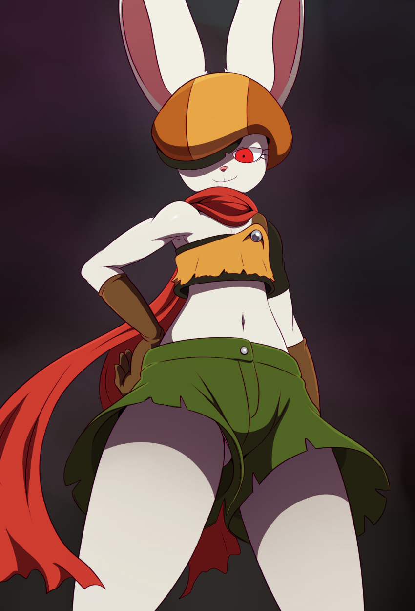 1girl, absurdres, animal_ears, brown_gloves, cabbie_hat, dragon_ball, dragon_ball_super, eric_lowery