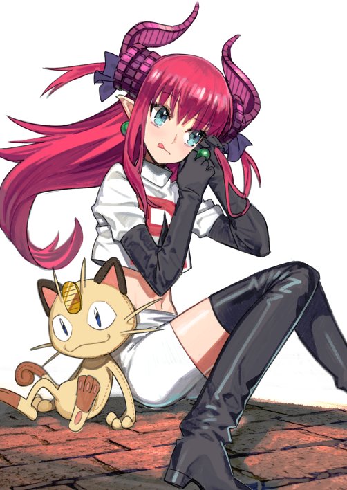 1girl, bangs, black_footwear, black_gloves, black_legwear, blue_eyes, boots, character_doll