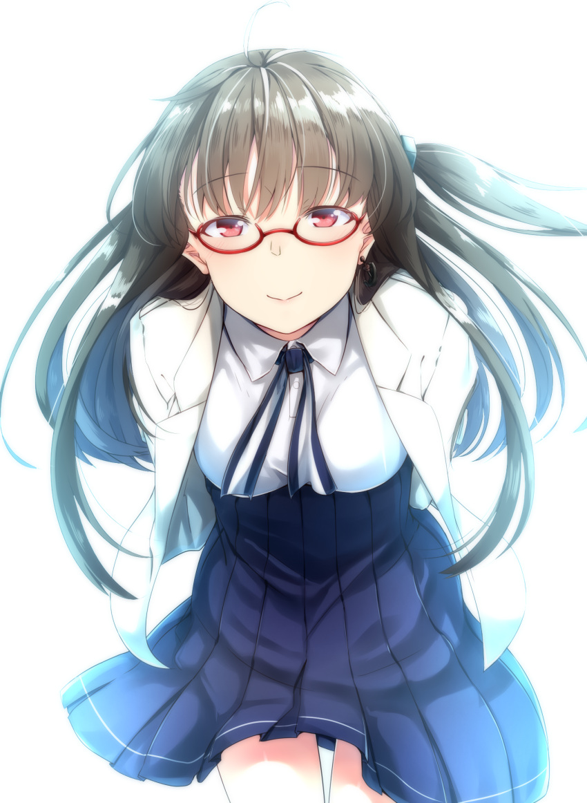 azur_lane, earrings, eyebrows_visible_through_hair, glasses, highres, jewelry, london_(azur_lane), looking_at_viewer