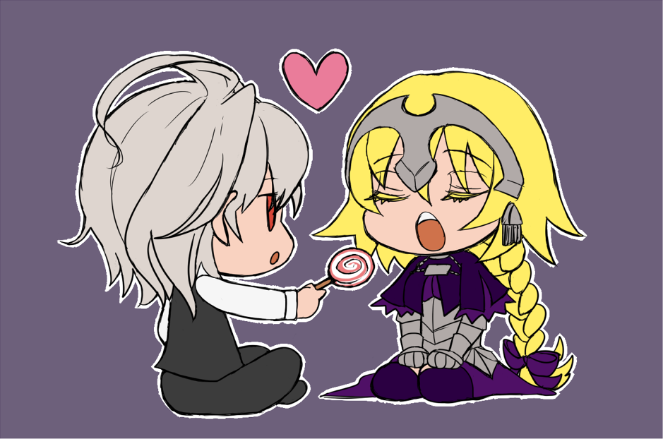 1boy, 1girl, ahoge, armor, armored_dress, bangs, blonde_hair, braid
