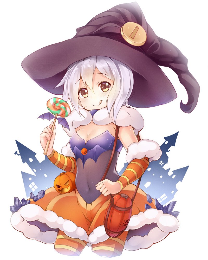 1girl, :p, alternate_costume, arm_warmers, candy, cowboy_shot, dress, food