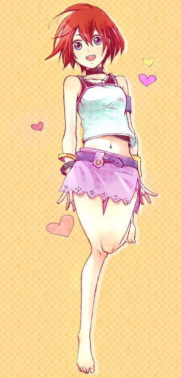 1girl, bad_id, bad_pixiv_id, blue_eyes, breasts, kairi_(kingdom_hearts), kingdom_hearts, kingdom_hearts_i
