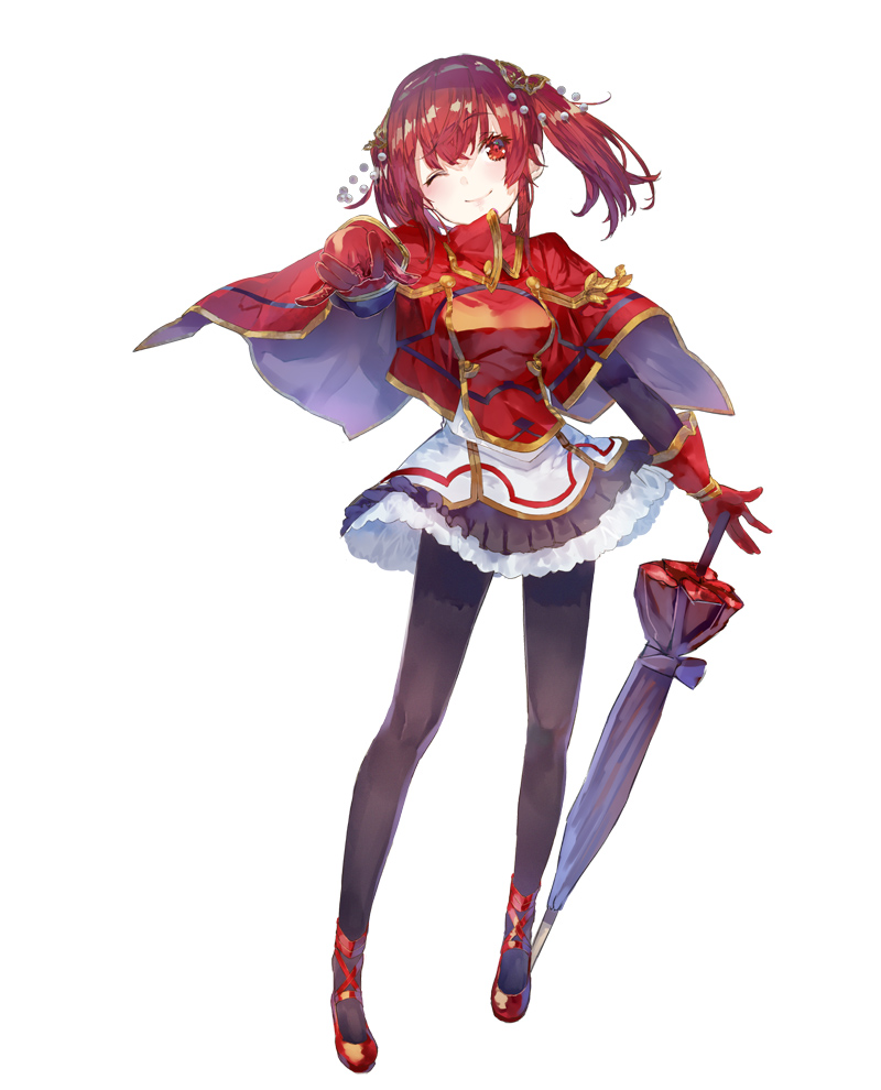 1girl, atelier_(series), atelier_lydie_&amp;_suelle, capelet, full_body, gloves, lusia_voltaire, official_art