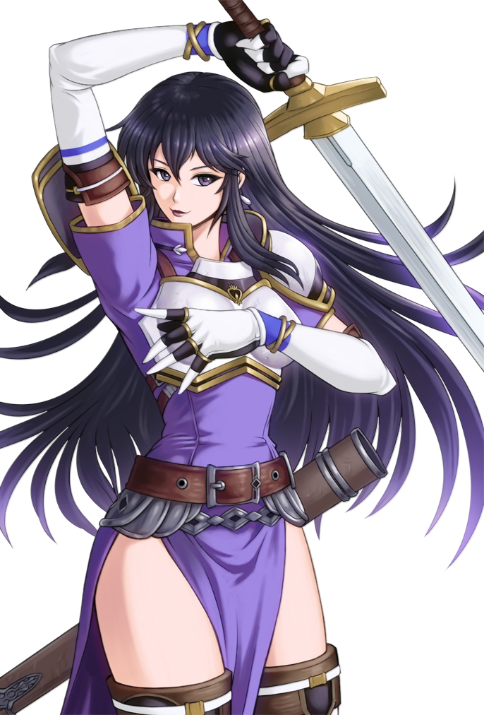 1girl, aira_(fire_emblem), armor, belt, black_eyes, black_hair, boots, bracelet