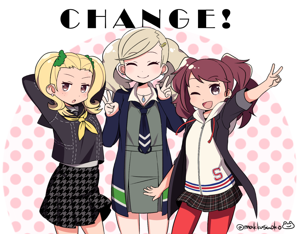 00s, 10s, 1996, 2008, 2016, 3girls, 90s, alternate_costume