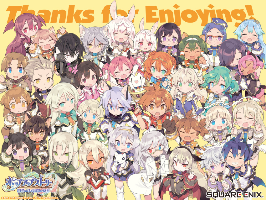 6+boys, 6+girls, alisa_kirsten, alvin_granford, angel, animal_ears, blade_(galaxist), camilla_regina