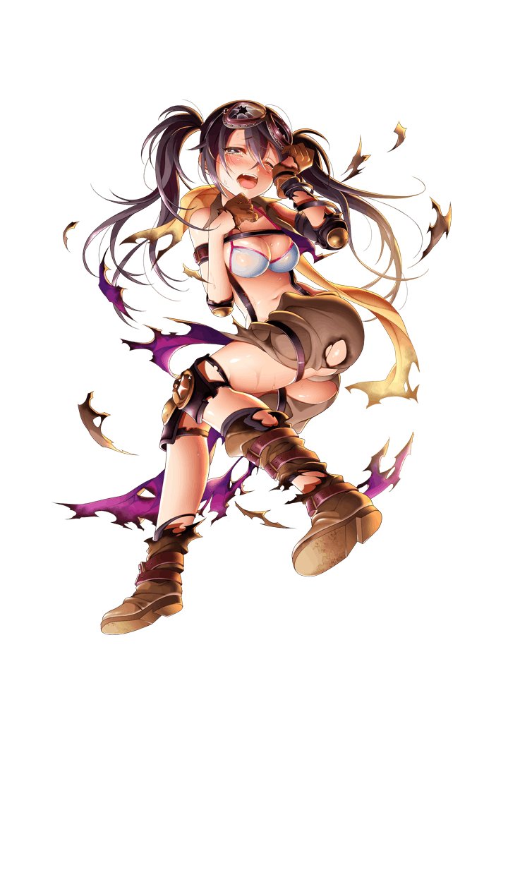 1girl, ;o, black_eyes, black_hair, blush, boots, bra, breast_pocket