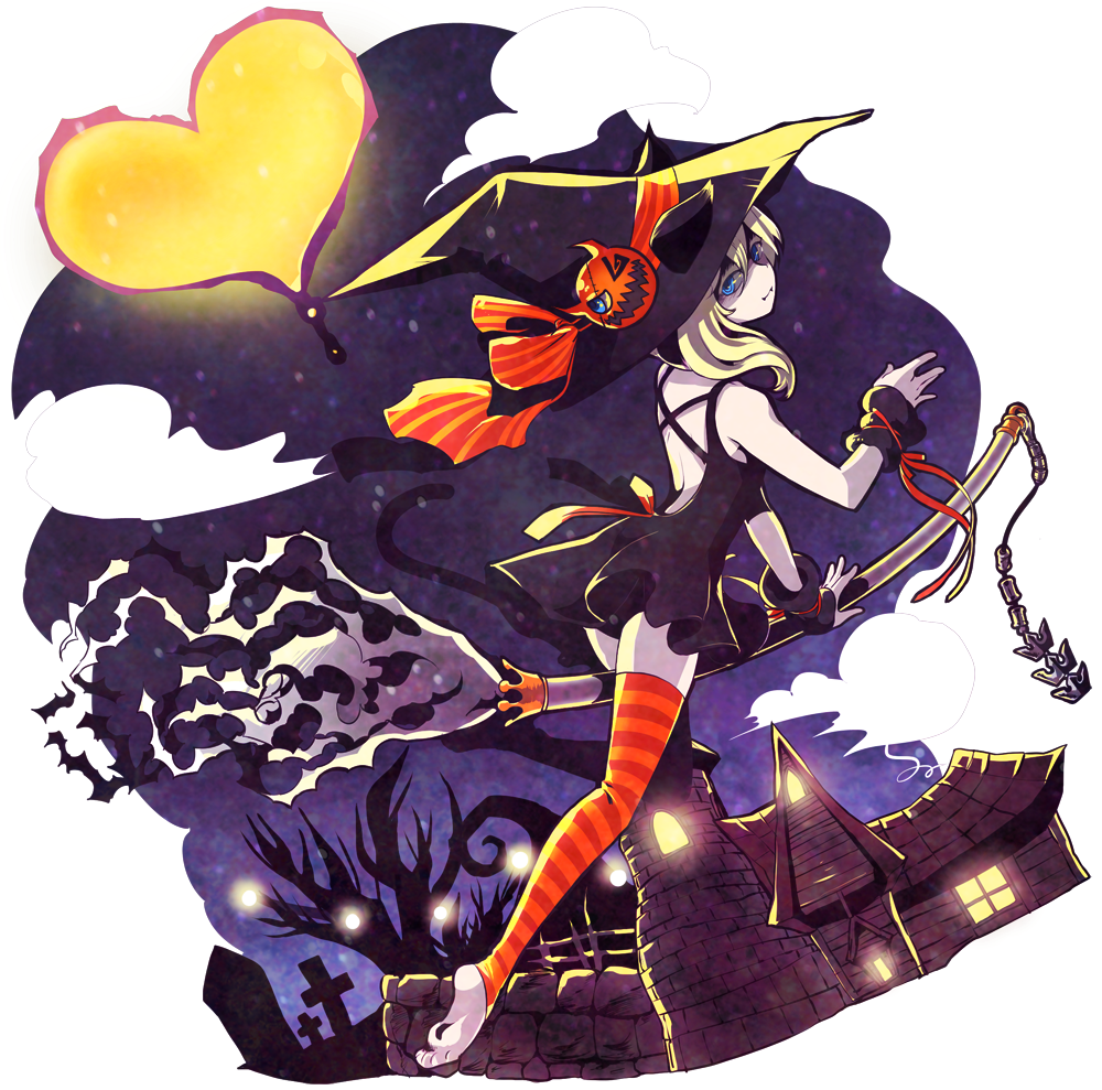 1girl, ass, blonde_hair, blue_eyes, dress, halloween, kingdom_hearts, kingdom_hearts_ii