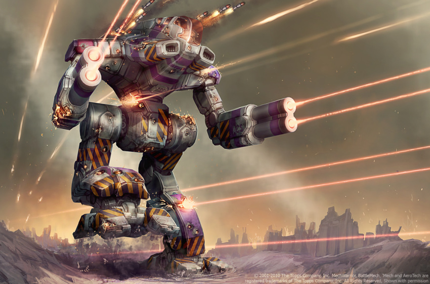anthony_scroggins_(shimmering_sword), battle, battletech, commentary, damaged, energy_beam, energy_cannon, marauder