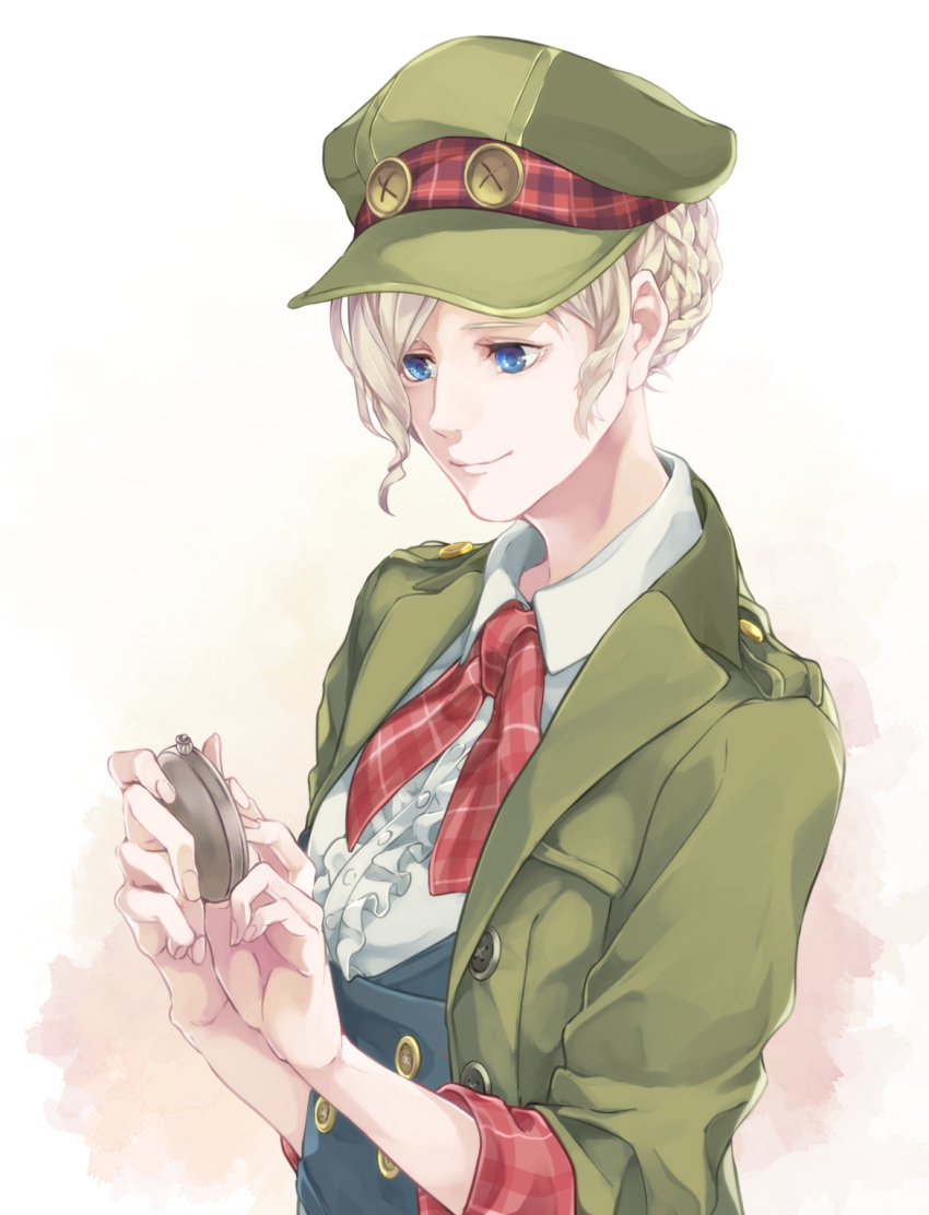 1girl, blue_eyes, dai_gyakuten_saiban, dai_gyakuten_saiban_2, gina_lestrade, green_hat, gyakuten_saiban, hat